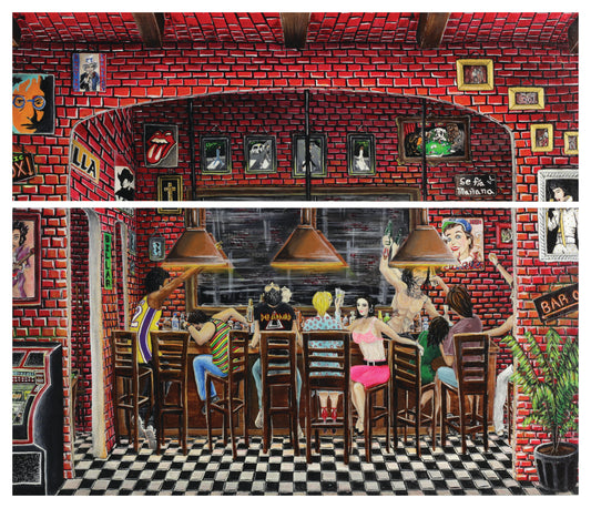 Jesus Rocks, Salud! (Diptych Art)
